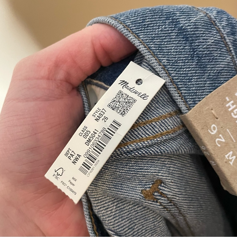 Madewell The High Rise Slim Boy Jean in Neal Wash Tencel Denim Edition - Picture 8 of 16